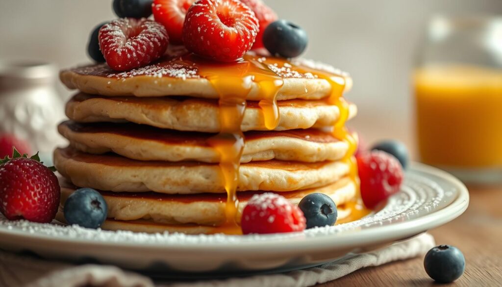 Fluffy Eggless Pancakes