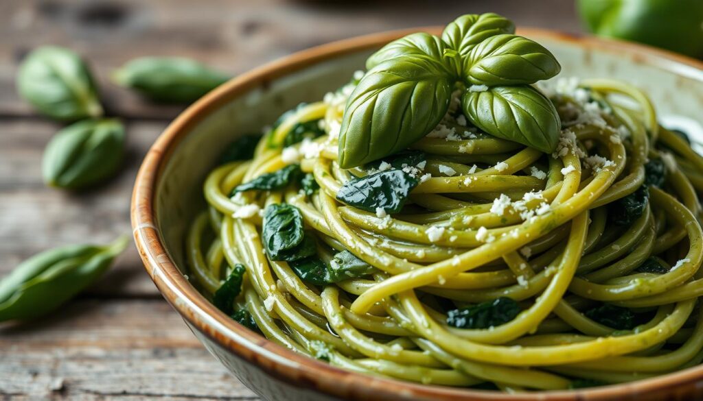 Healthy Green Spaghetti Dish