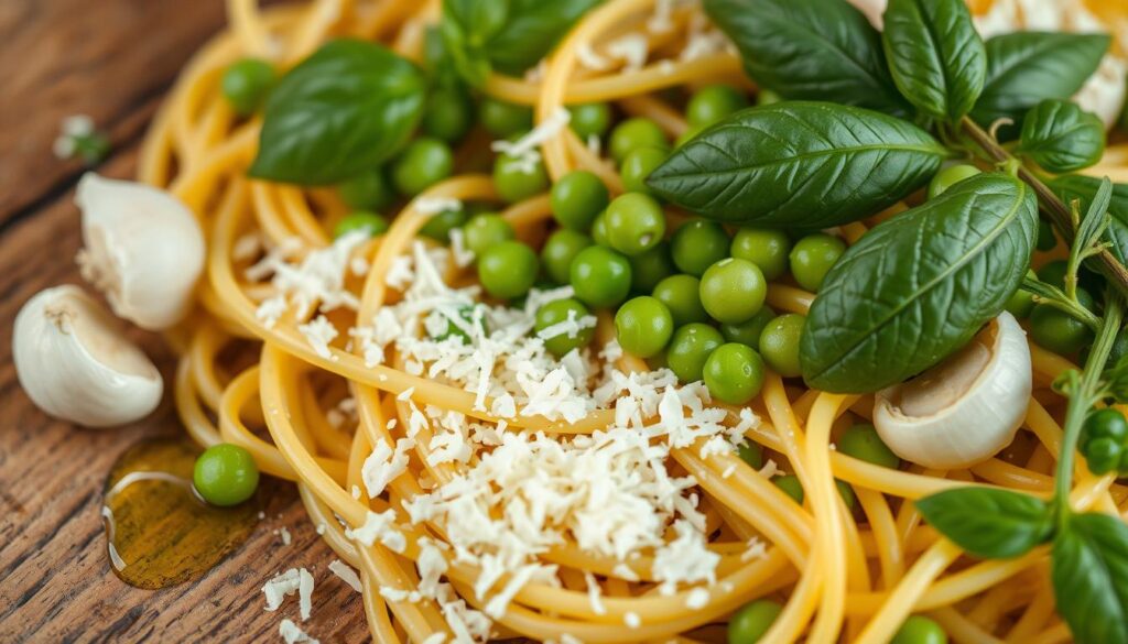 Pasta and Peas Ingredients