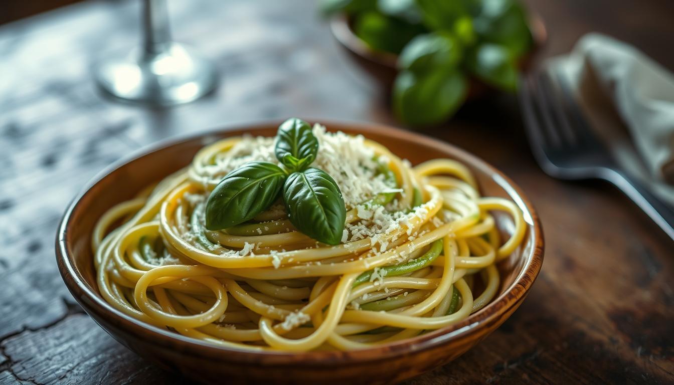 green spaghetti recipe